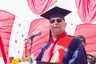  कर्णाली स्वास्थ्य विज्ञान प्रतिष्ठानलाई थप प्रभावकारी रुपमा सञ्चालन गरिनेछ : प्रधानमन्त्री ओली 